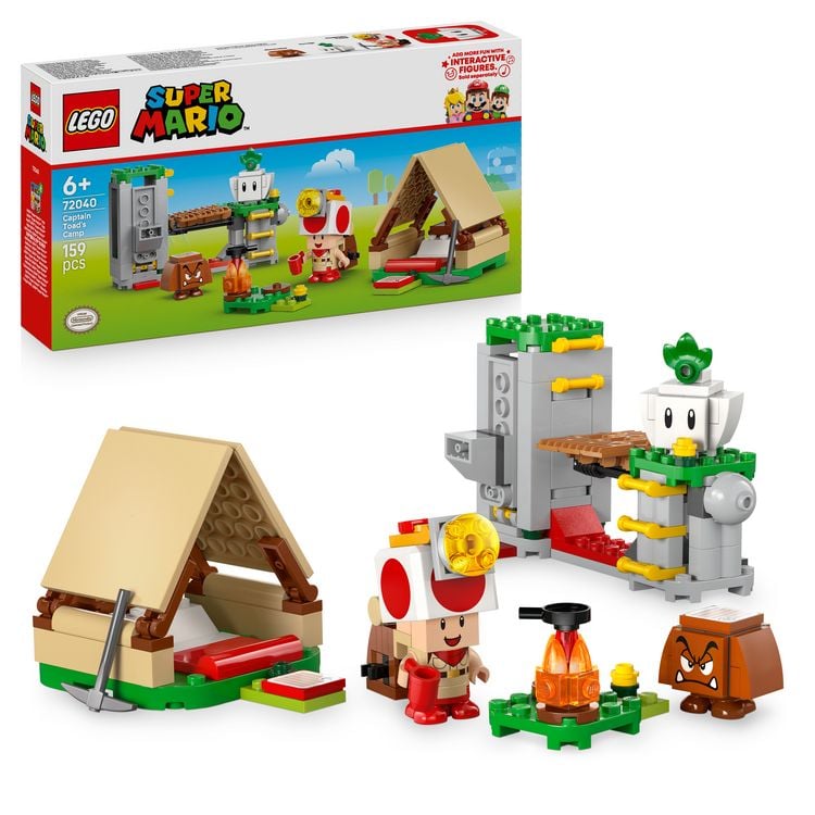 Produktbild: LEGO Super Mario 72040 Kapit&auml;n Toad-Camp, Spielzeug f&uuml;r Jungen & M&auml;dchen