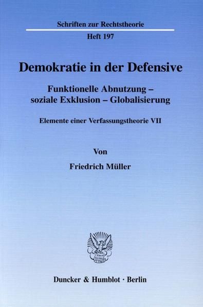Produktbild: Demokratie in der Defensive