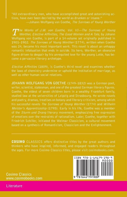Produktbild: The Works of J.W. von Goethe, Vol. VI (in 14 volumes)