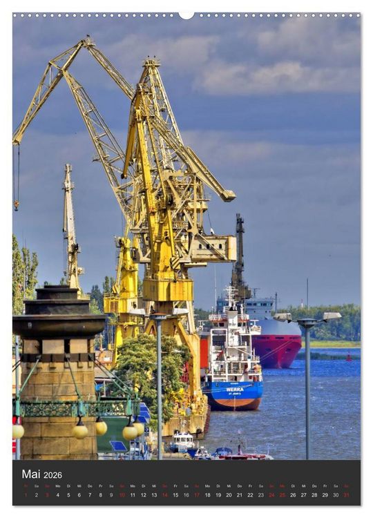 Produktbild: Stettin Szczecin (hochwertiger Premium Wandkalender 2026 DIN A2 hoch), Kunstdruck in Hochglanz