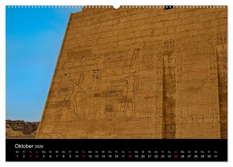 Produktbild: Luxor in Bildern - Auf den Spuren des antiken &Auml;gypten in Theben Ost und Theben West (hochwertiger Premium Wandkalender 2026 DIN A2 quer), Kunstdruck in Hochglanz