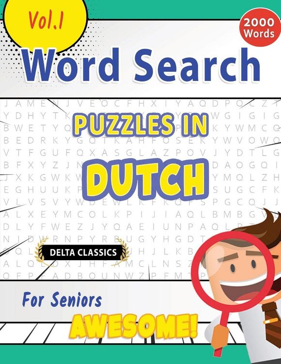 Produktbild: Word Search Puzzles in Dutch For Seniors - Awesome! Vol.1 - Delta Classics