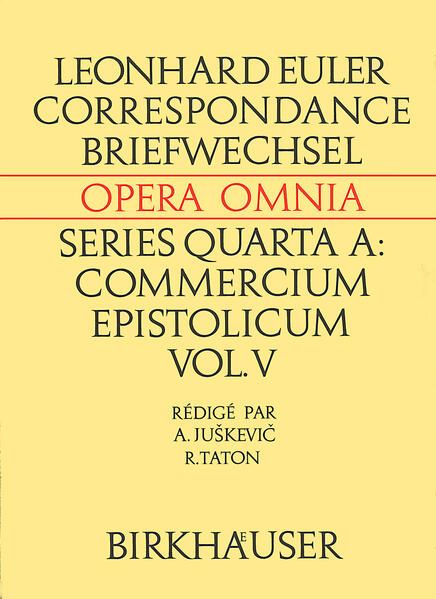 Produktbild: Correspondance de Leonhard Euler avec A. C. Clairaut, J. d'Alembert et J. L. Lagrange