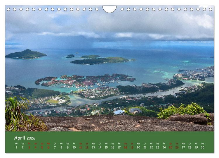 Produktbild: Mah&egrave; und die Inseln der Seychellen (Wandkalender 2026 DIN A4 quer), CALVENDO Monatskalender