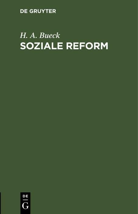 Produktbild: Soziale Reform