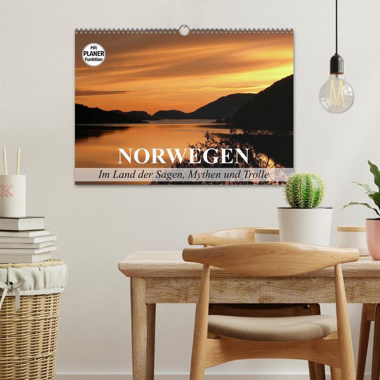 Produktbild: Norwegen. Im Land der Sagen, Mythen und Trolle (Wandkalender 2026 DIN A3 quer), CALVENDO Monatskalender