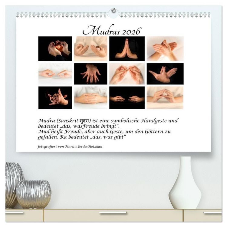 Produktbild: Mudras / 2026 (hochwertiger Premium Wandkalender 2026 DIN A2 quer), Kunstdruck in Hochglanz