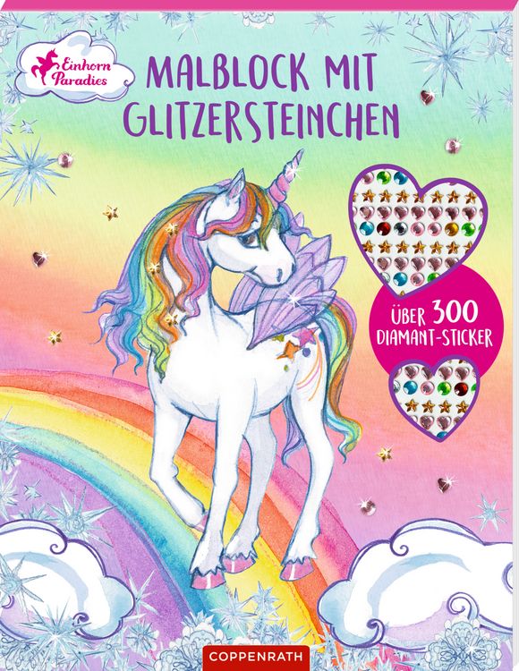 Produktbild: Malblock mit Glitzersteinchen