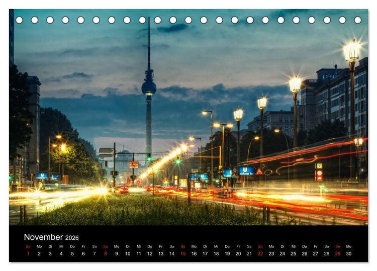 Produktbild: Berliner Stadtansichten (Tischkalender 2026 DIN A5 quer), CALVENDO Monatskalender