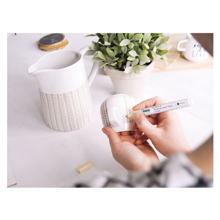 Produktbild: KREUL Glass & Porcelain Pen Chalky medium 5er Set