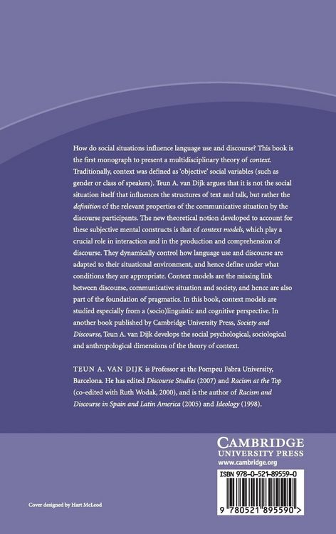 Produktbild: Discourse and Context