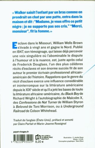 Produktbild: Le r&eacute;cit d'un esclave fugitif, &eacute;crit par lui-m&ecirc;me