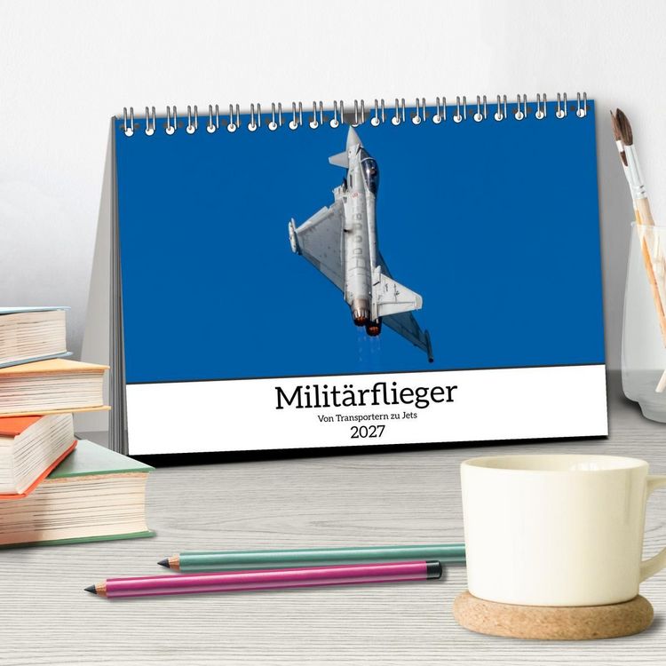 Produktbild: Milit&auml;rflieger (Tischkalender 2027 DIN A5 quer), CALVENDO Monatskalender