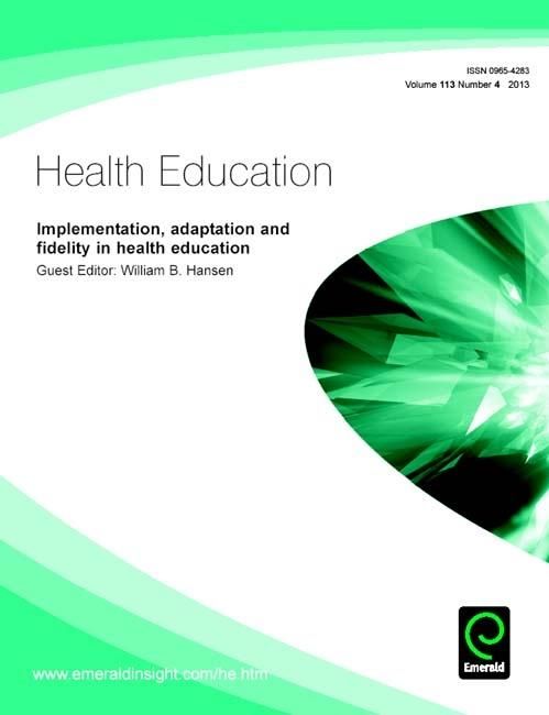 Produktbild: Implementation, adaptation and fidelity in health education