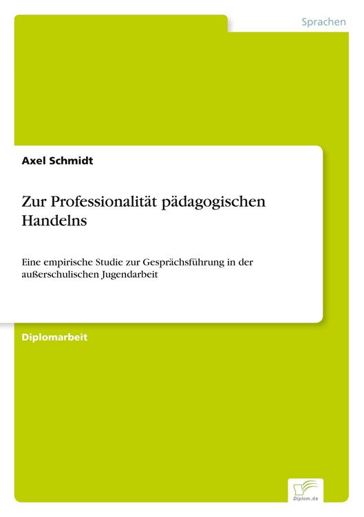 Produktbild: Zur Professionalit&auml;t p&auml;dagogischen Handelns