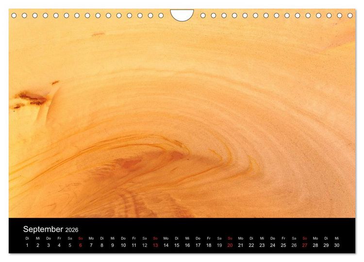 Produktbild: Sand und Stein 2026 (Wandkalender 2026 DIN A4 quer), CALVENDO Monatskalender