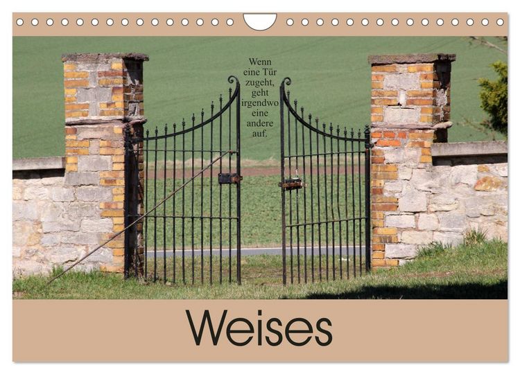 Produktbild: Weises (Wandkalender 2026 DIN A4 quer), CALVENDO Monatskalender