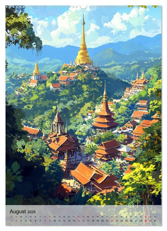 Produktbild: Thailand Fantasie (Wandkalender 2026 DIN A2 hoch), CALVENDO Monatskalender