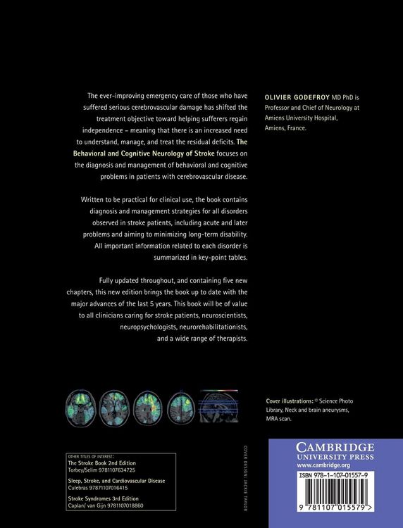 Produktbild: The Behavioral and Cognitive Neurology of Stroke