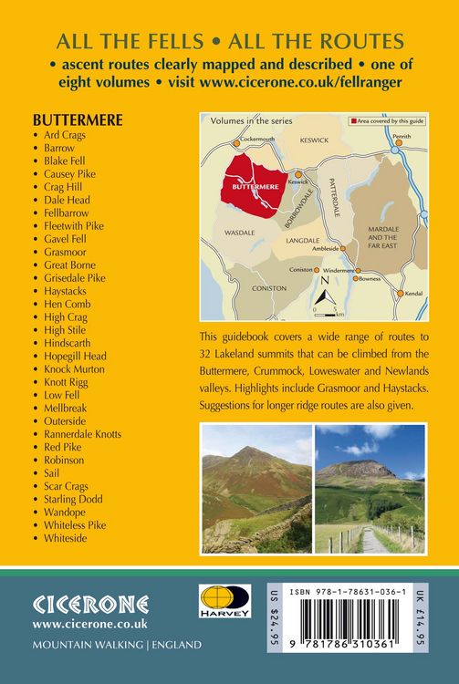 Produktbild: Walking the Lake District Fells - Buttermere