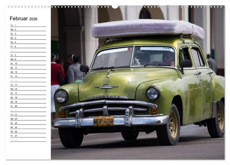 Produktbild: Cars on Cuba (hochwertiger Premium Wandkalender 2026 DIN A2 quer), Kunstdruck in Hochglanz