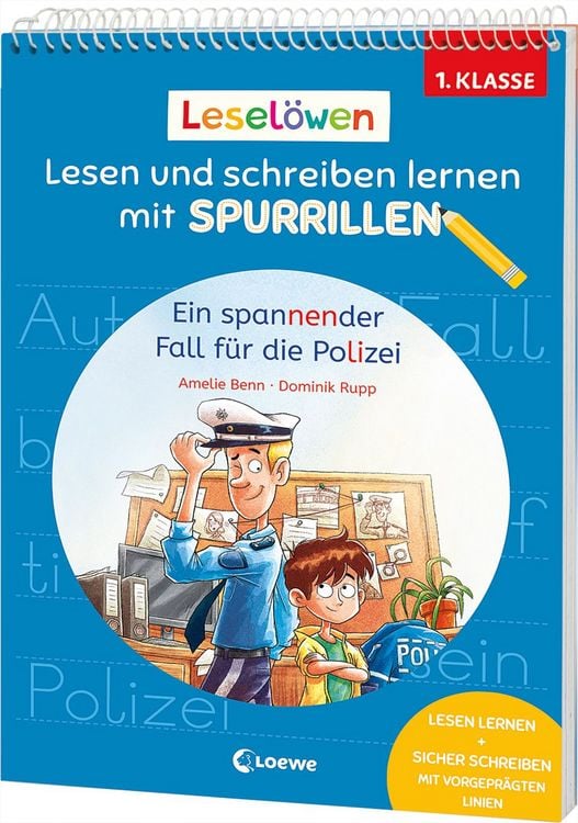 Produktbild: Lesel&ouml;wen - Lesen und schreiben lernen mit Spurrillen - Ein spannender Fall f&uuml;r die Polizei