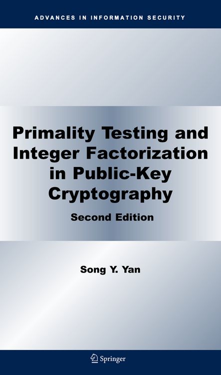 Produktbild: Primality Testing and Integer Factorization in Public-Key Cryptography