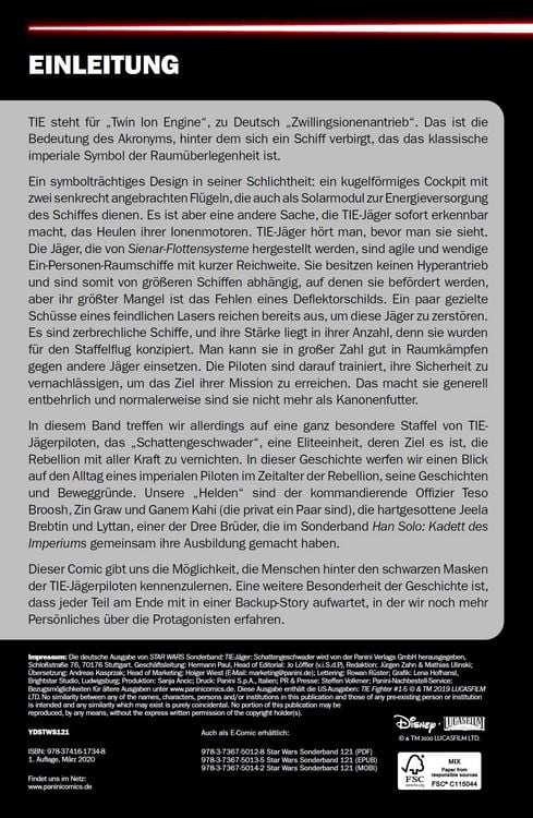 Produktbild: Star Wars Comics: Tie-J&auml;ger Schattengeschwader