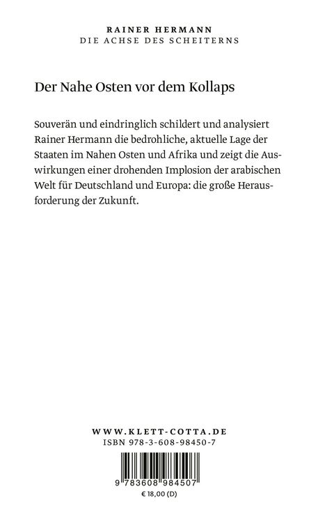 Produktbild: Die Achse des Scheiterns