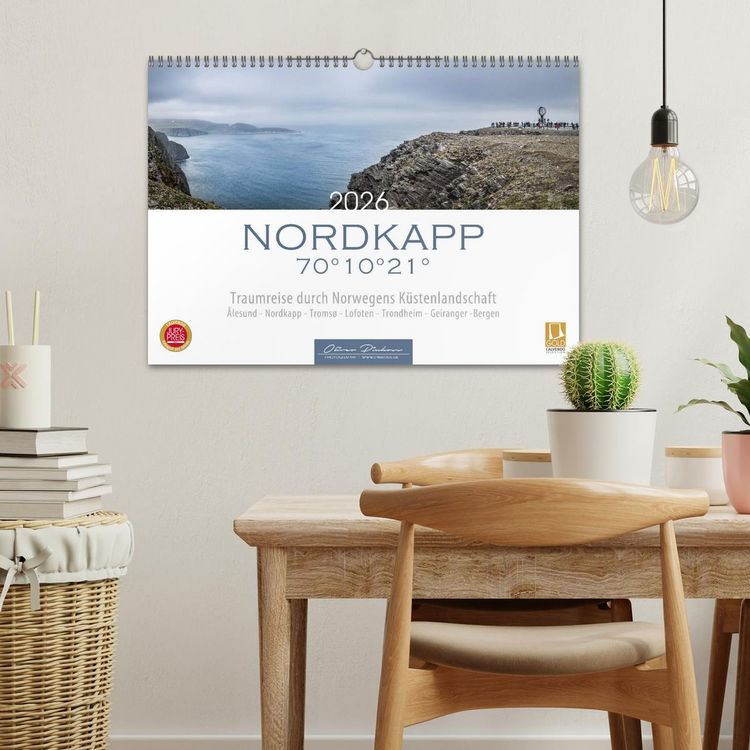 Produktbild: Nordkapp - Norwegens K&uuml;stenlandschaft (Wandkalender 2026 DIN A3 quer), CALVENDO Monatskalender