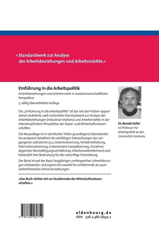 Produktbild: Einf&uuml;hrung in die Arbeitspolitik