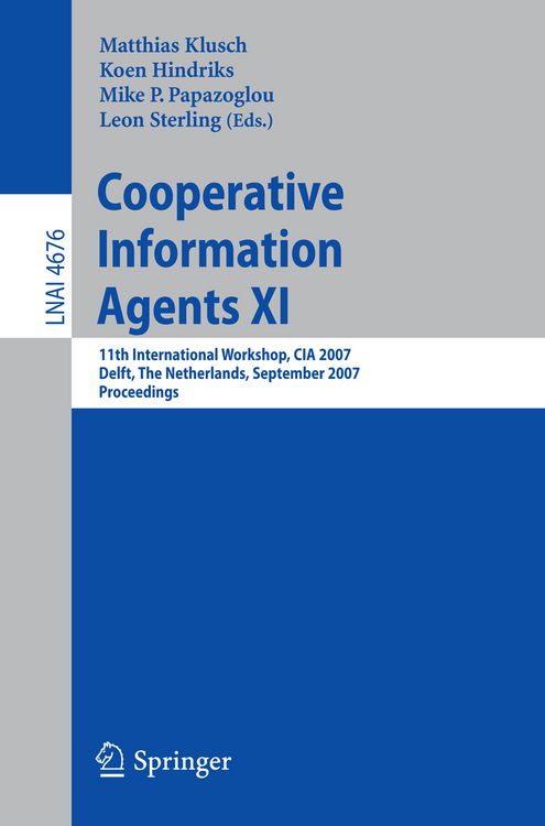 Produktbild: Cooperative Information Agents XI