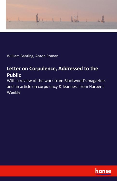 Produktbild: Letter on Corpulence, Addressed to the Public