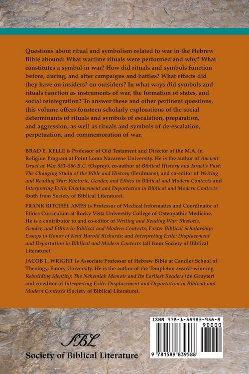 Produktbild: Warfare, Ritual, and Symbol in Biblical and Modern Contexts