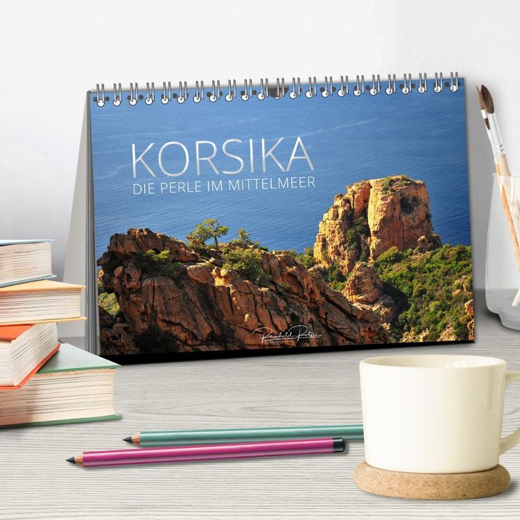 Produktbild: Korsika &ndash; die Perle im Mittelmeer (Tischkalender 2026 DIN A5 quer), CALVENDO Monatskalender