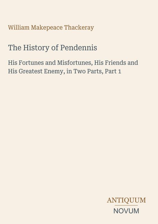 Produktbild: The History of Pendennis