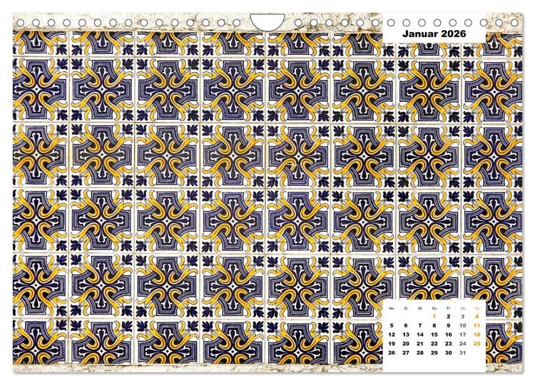 Produktbild: Lissabons Azulejos (Wandkalender 2026 DIN A4 quer), CALVENDO Monatskalender