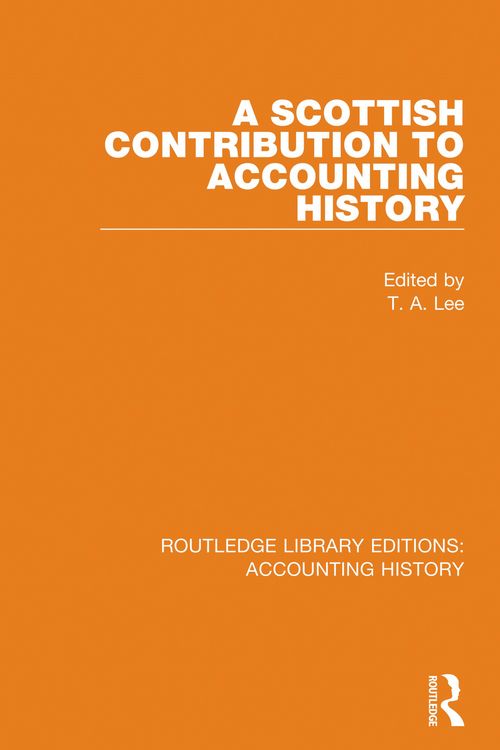 Produktbild: A Scottish Contribution to Accounting History