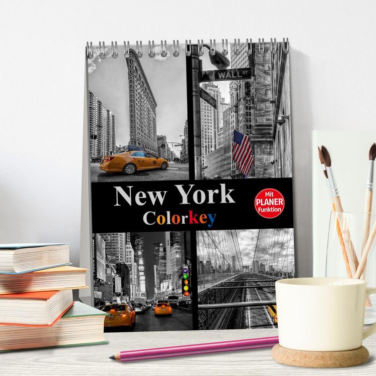 Produktbild: New York Colorkey (Tischkalender 2026 DIN A5 hoch), CALVENDO Monatskalender