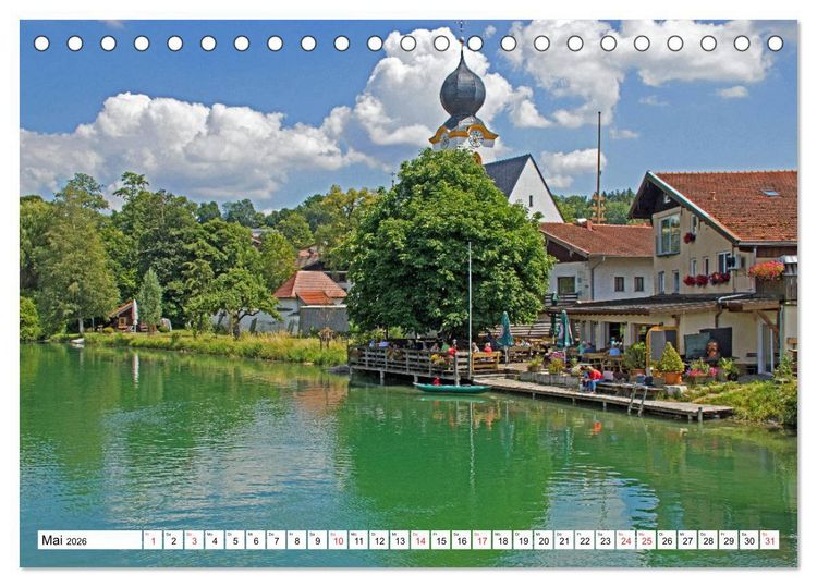 Produktbild: Chiemsee - Sommerferien am bayrischen Meer (Tischkalender 2026 DIN A5 quer), CALVENDO Monatskalender