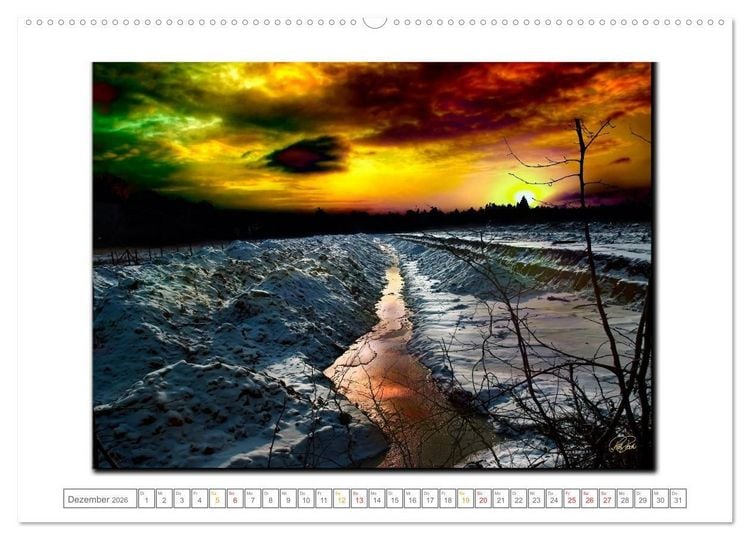 Produktbild: Zwischenzeiten - Zeiten zwischen Tag und Nacht (Wandkalender 2026 DIN A2 quer), CALVENDO Monatskalender
