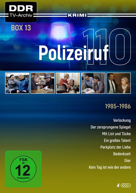 Produktbild: Polizeiruf 110 - Box 13 (DDR TV-Archiv) mit Sammelr&uuml;cken [4 DVDs]