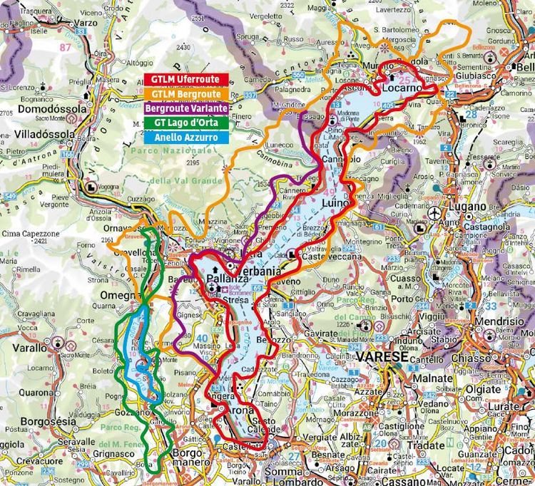 Produktbild: ROTHER Wanderf&uuml;hrer Grand Tour Lago Maggiore und Grand Tour Lago d&rsquo;Orta
