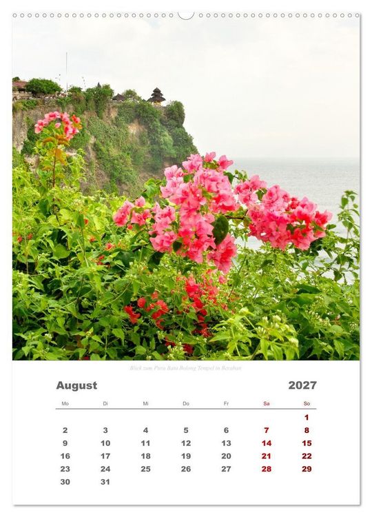 Produktbild: Reiseimpressionen durch Bali (hochwertiger Premium Wandkalender 2027 DIN A2 hoch), Kunstdruck in Hochglanz