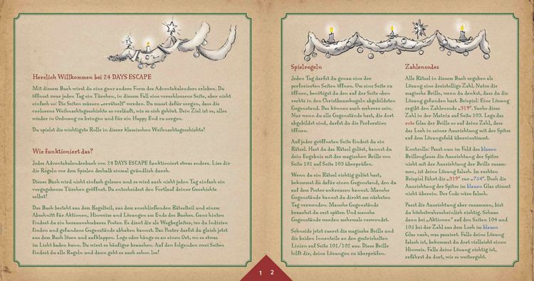 Produktbild: 24 DAYS ESCAPE &ndash; Der Escape Room Adventskalender: Scrooge und die verlorene Weihnachtsgeschichte.