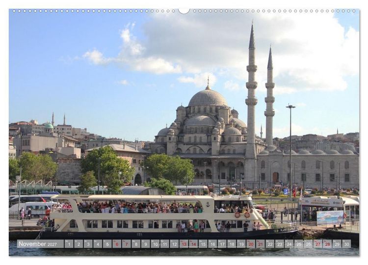 Produktbild: Moscheen in Istanbul. Rund um die Hagia Sophia (hochwertiger Premium Wandkalender 2027 DIN A2 quer), Kunstdruck in Hochglanz