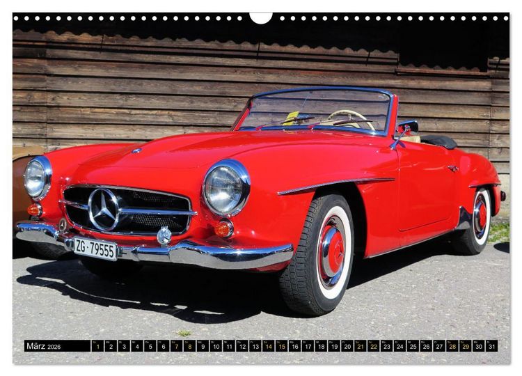 Produktbild: Mercedes SL Classics (Wandkalender 2026 DIN A3 quer), CALVENDO Monatskalender
