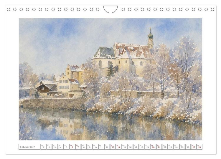 Produktbild: Idyllisches F&uuml;ssen (Wandkalender 2027 DIN A4 quer), CALVENDO Monatskalender