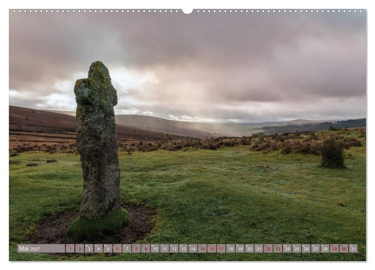 Produktbild: Dartmoor, herbe Sch&ouml;nheit im S&uuml;den Englands (hochwertiger Premium Wandkalender 2027 DIN A2 quer), Kunstdruck in Hochglanz