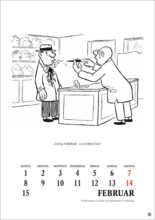 Produktbild: Loriot Heile Welt Halbmonatskalender 2027